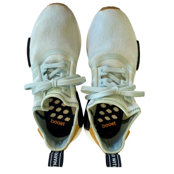 ADIDAS NMD R1 Running Sneakers Vapour Green Gold BD8028 Women Size 8 - Picture 3 of 11